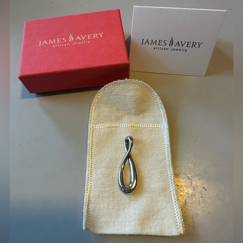 James Avery Retired Vintage Infinity Drop Pendant